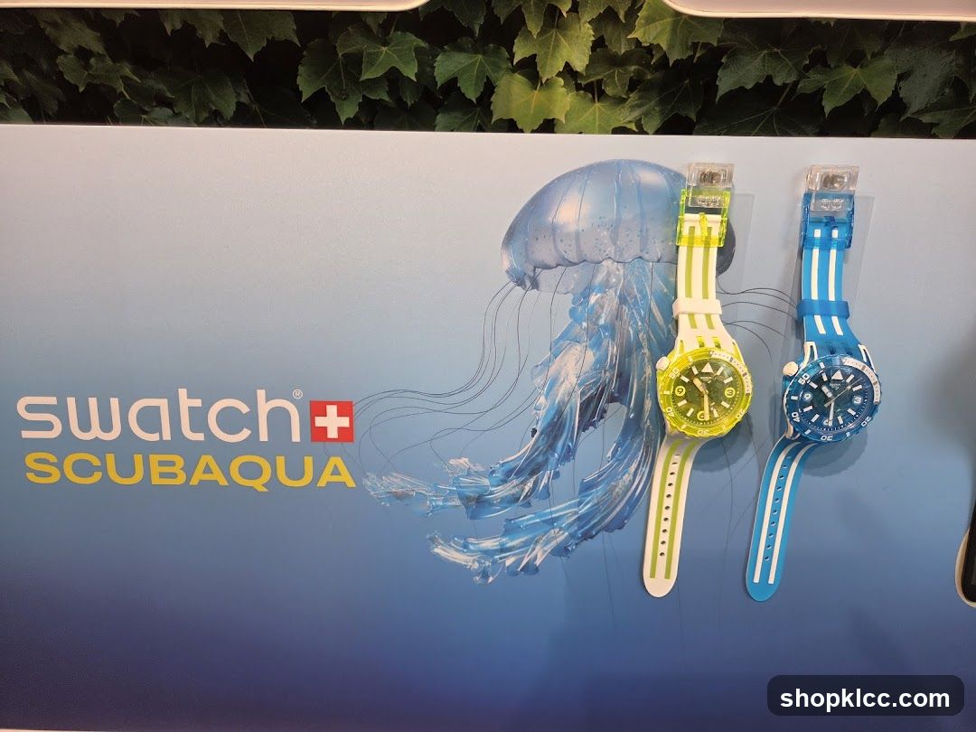 Swatch Scubaqua Watch Display