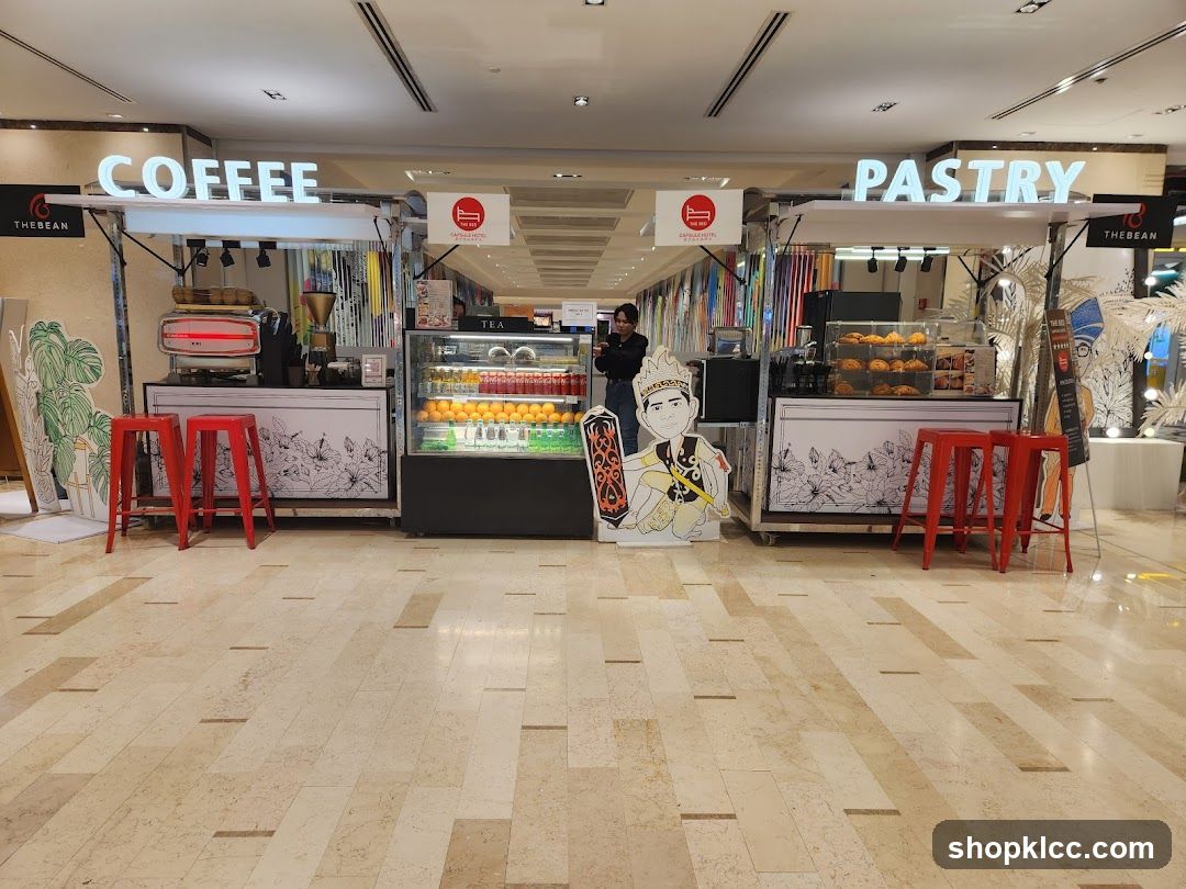 Coffee and Pastry Stalls in Mall