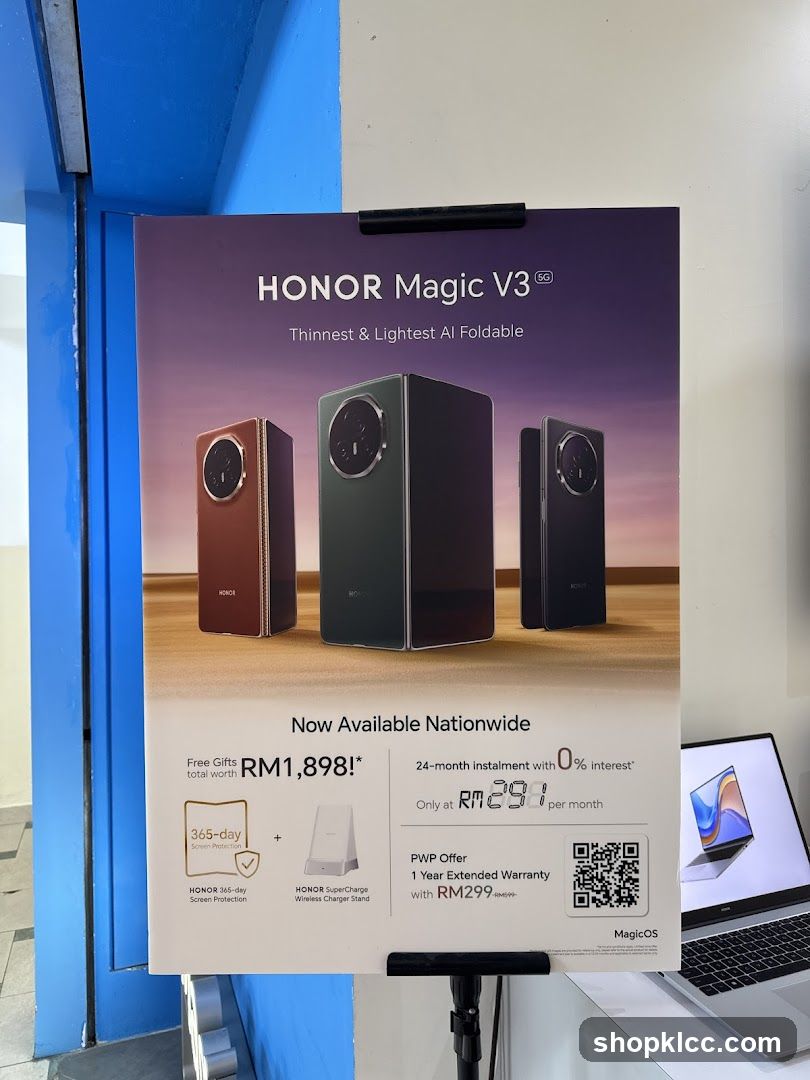 Honor Magic V3 Ad Poster
