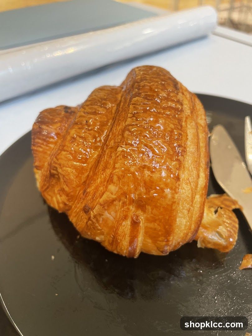 Croissant on a Plate