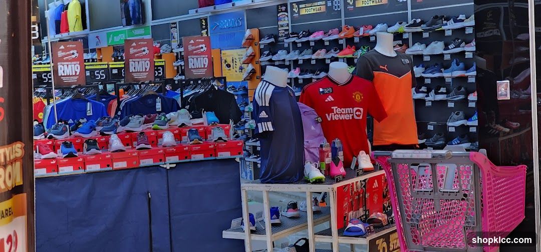 Sports Apparel and Footwear Store Display