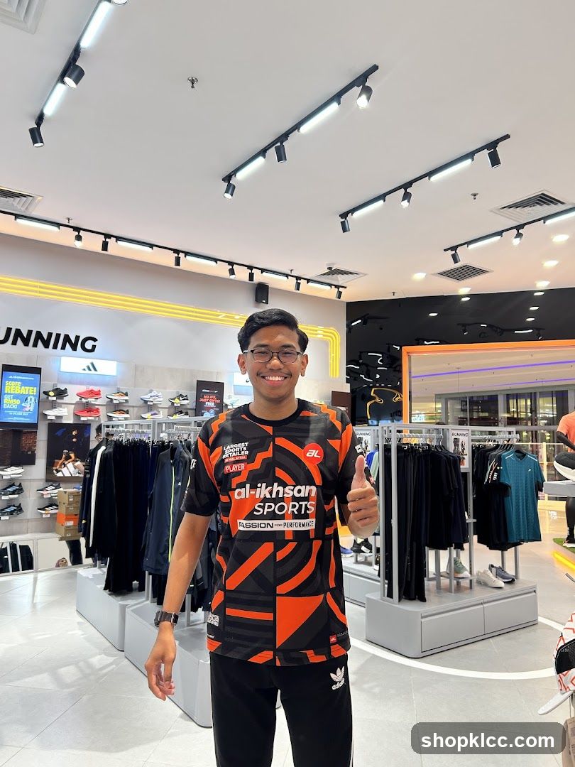 Man in a sports store