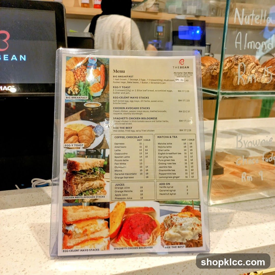 The Bean Menu Board