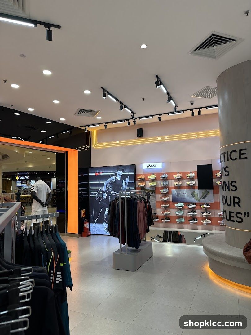 Athletic Apparel and Footwear Store Interior