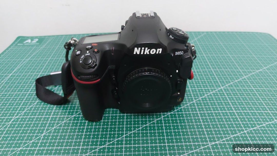 Nikon D850 Camera on Cutting Mat