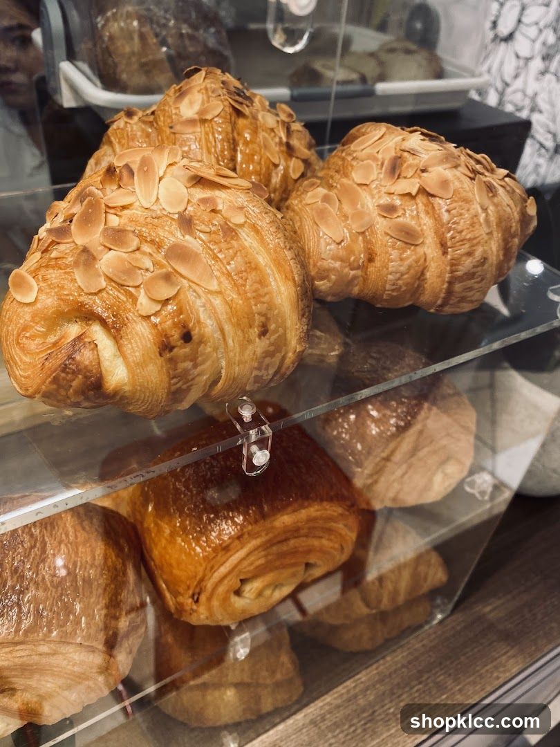 Almond Croissants Display