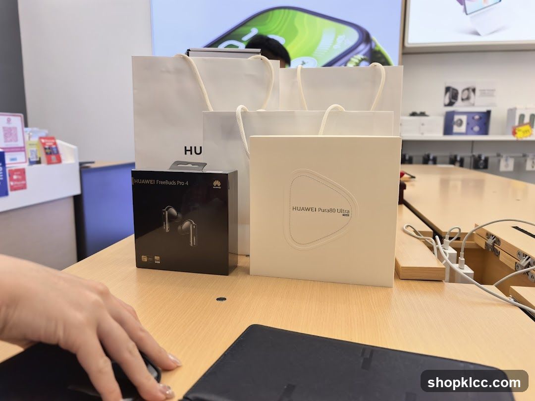 Huawei Products on Display