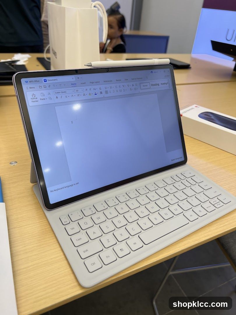 Tablet with Keyboard and Stylus