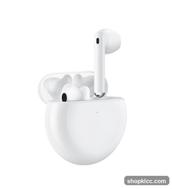 White Wireless Earbuds