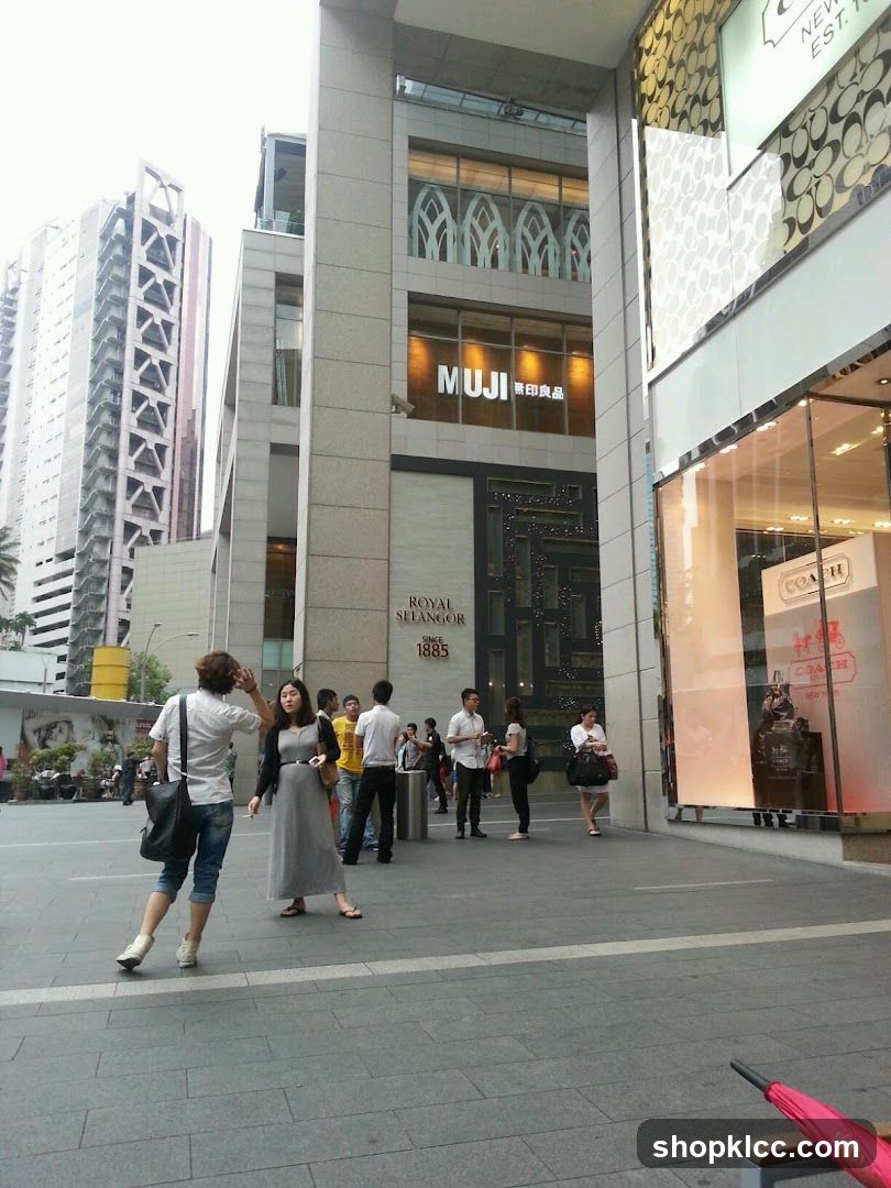 Urban Street Scene with Shopping Malls