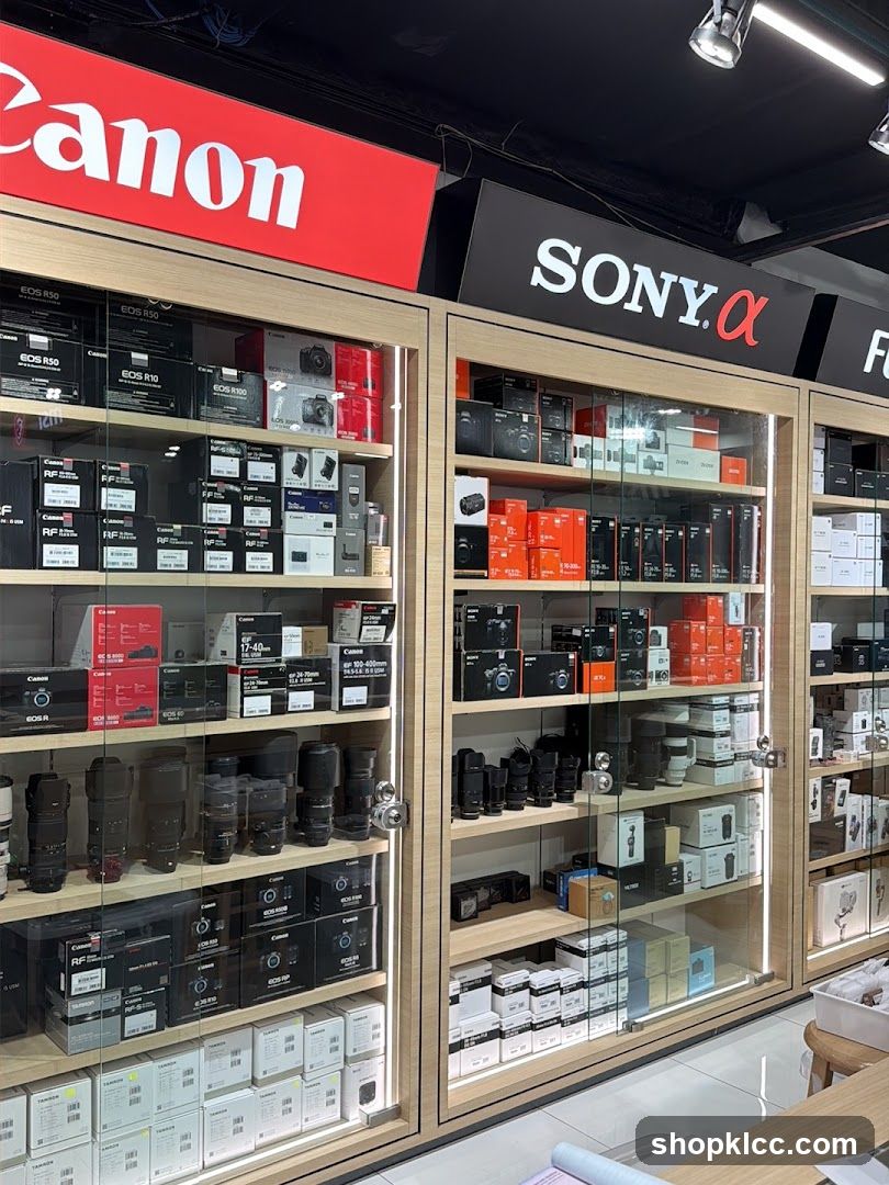 Camera Store Interior Display