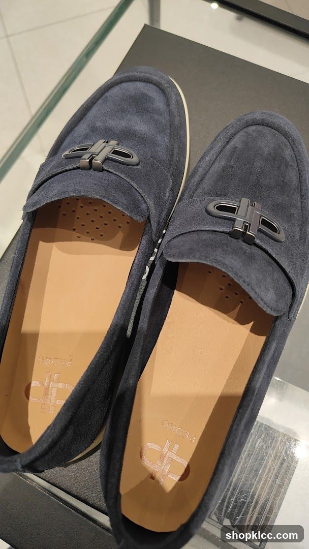 Suede Loafers Display