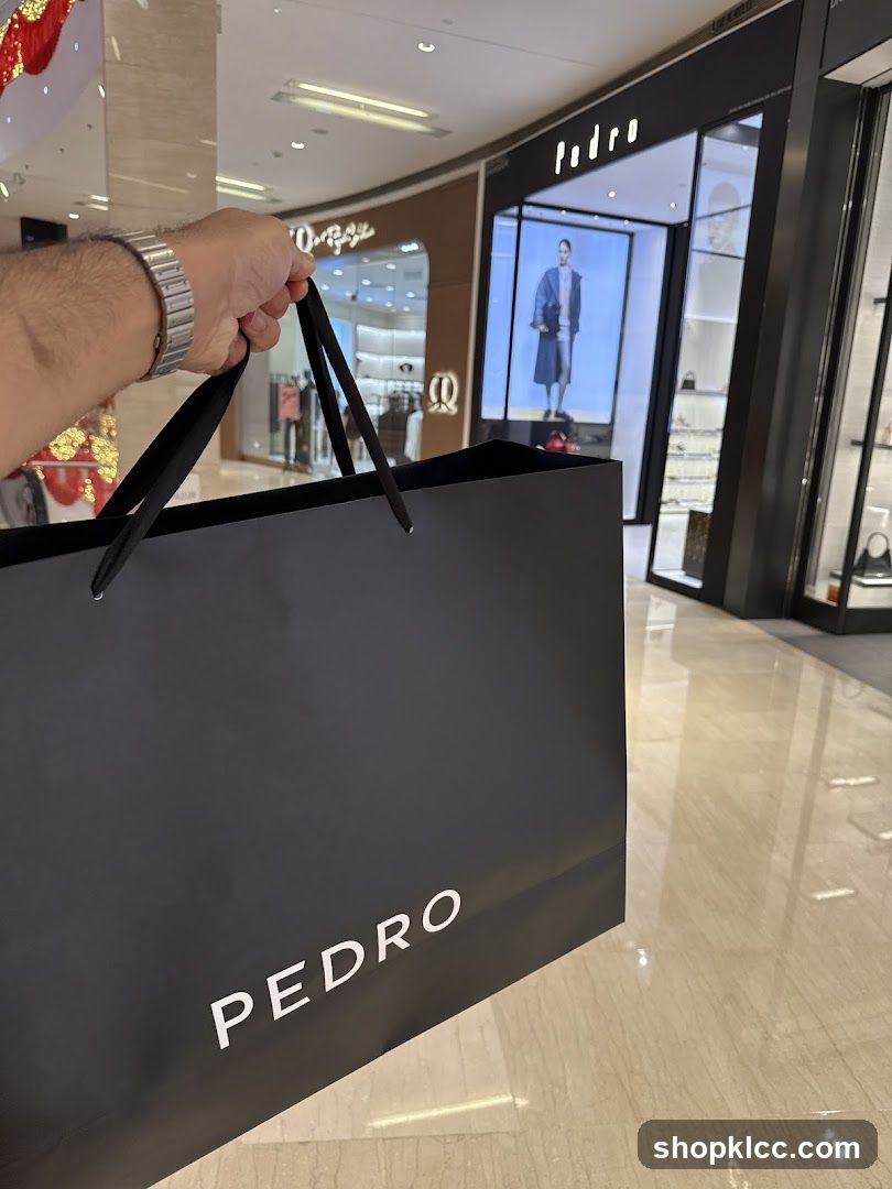 Shopping Bag in Mall Corridor