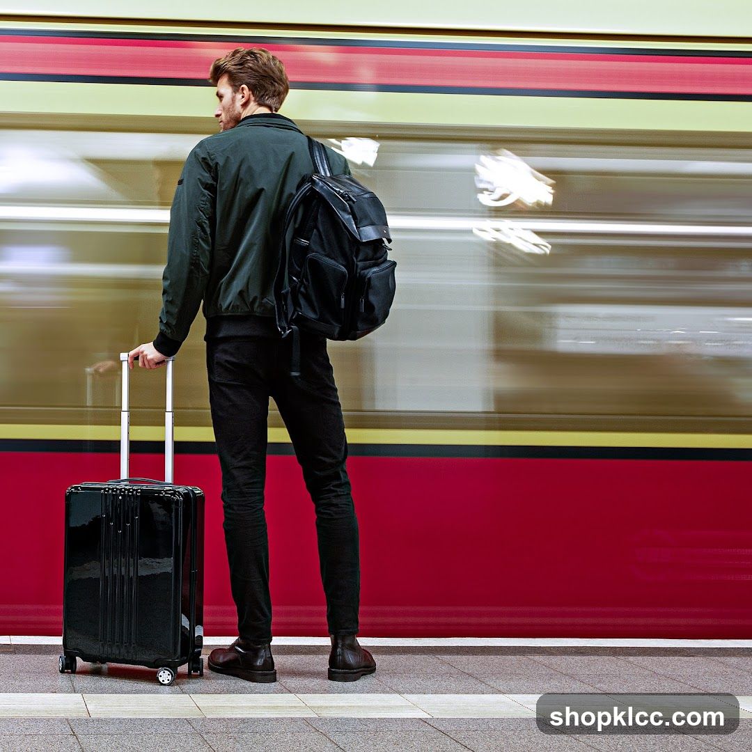 Traveler at Station Platform