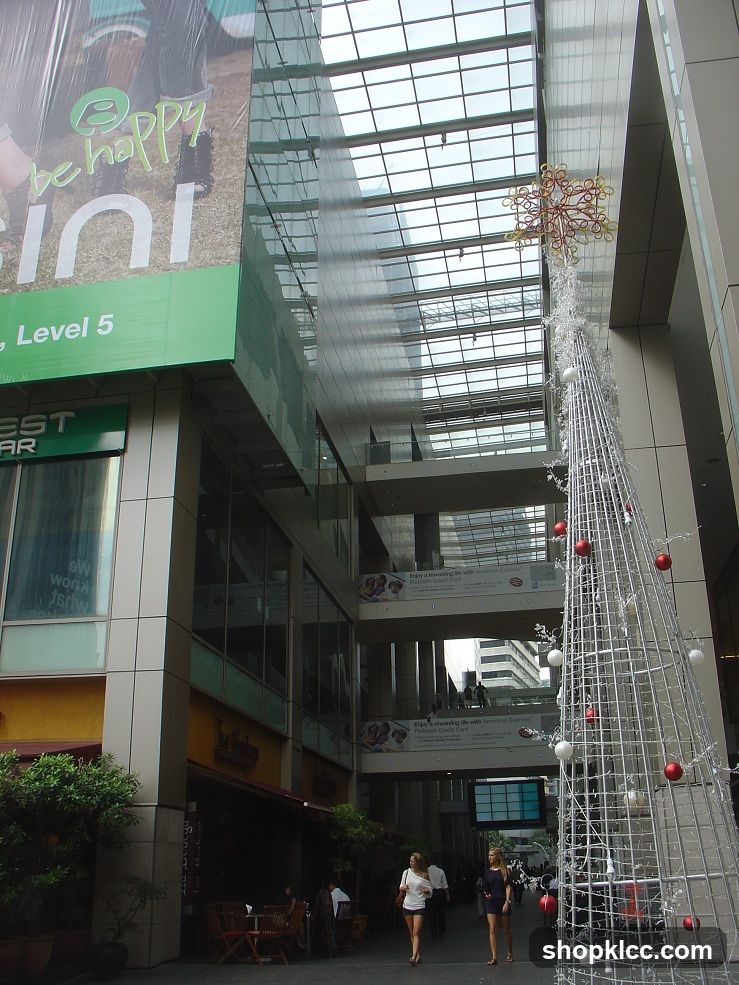 Shopping Arcade Exterior with Christmas Decorations