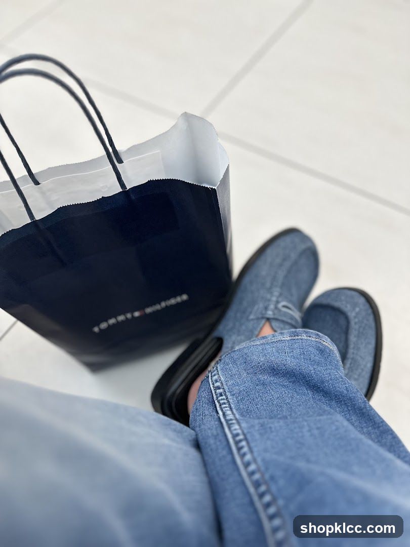 Shopping bag and shoes