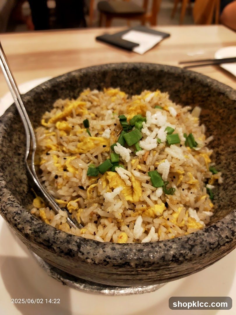 Fried Rice in Stone Bowl