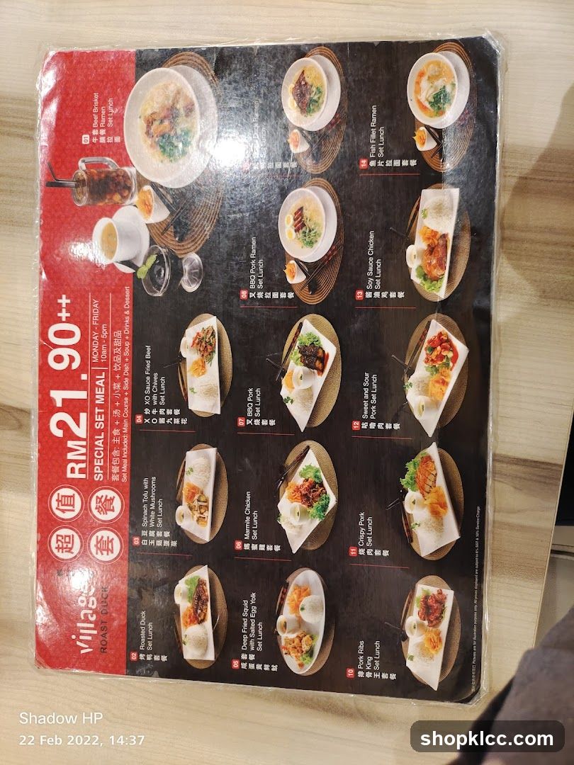Village Roast Duck Special Set Meal