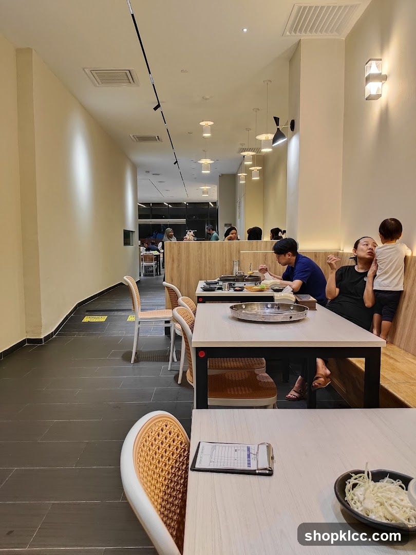 Restaurant Interior with Diners