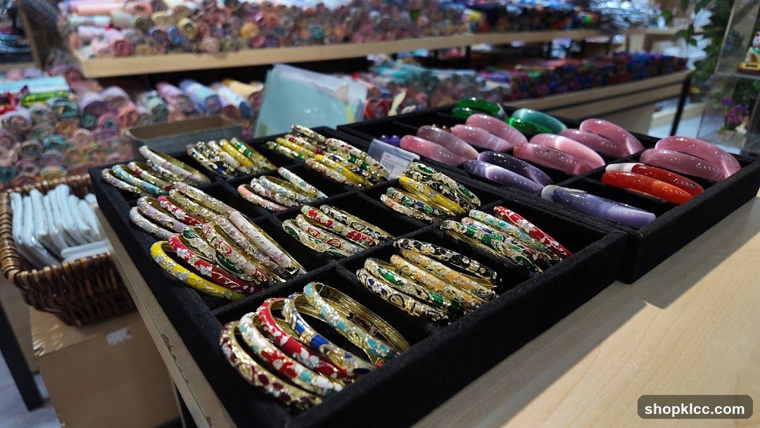 Display of Bracelets and Gemstones