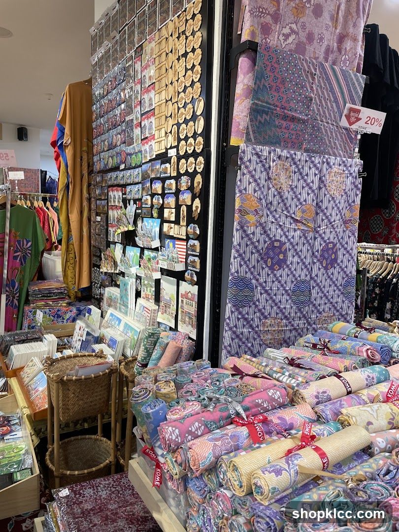 Souvenir and Fabric Shop Display