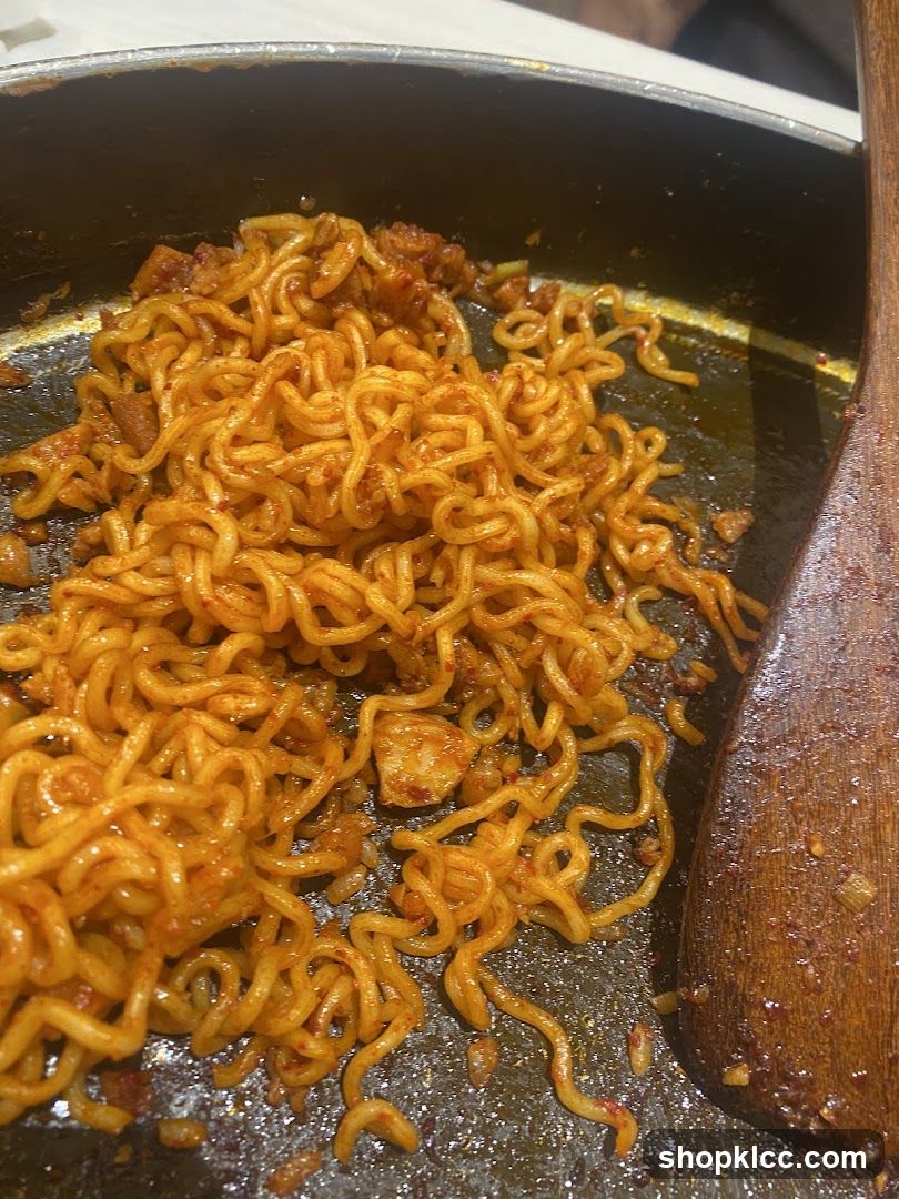 Spicy Noodles in Pan