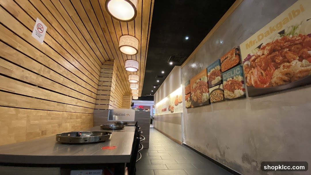 Restaurant Interior with Food Advertisements