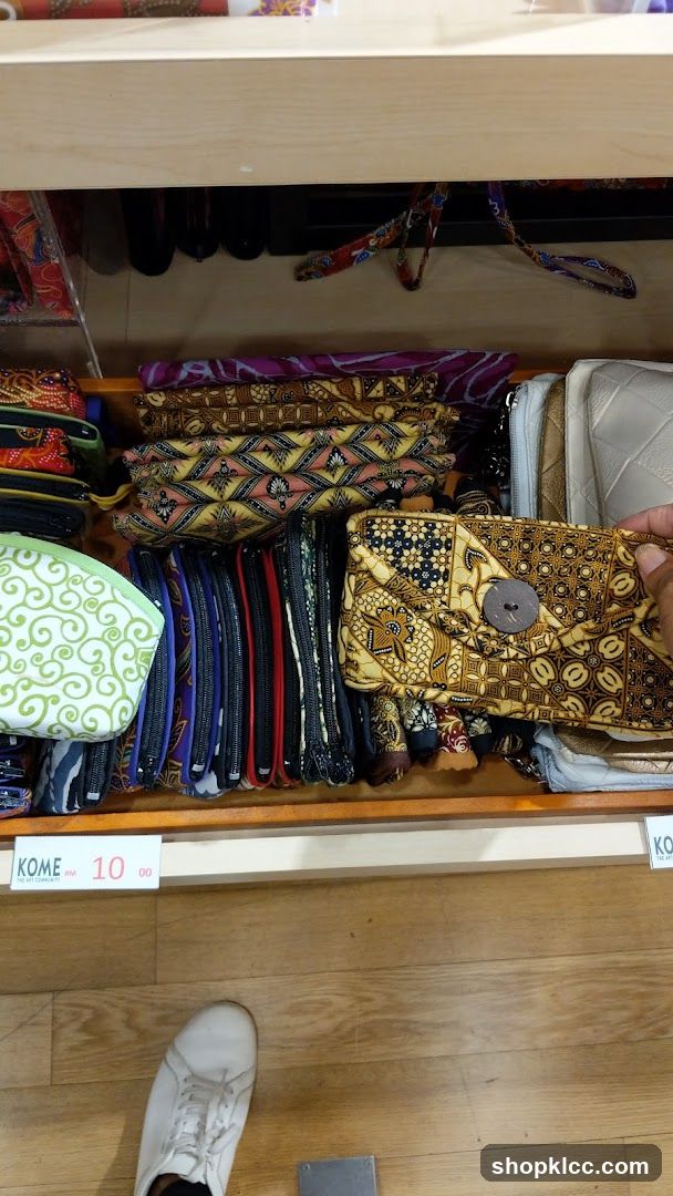 Batik Pouches Display