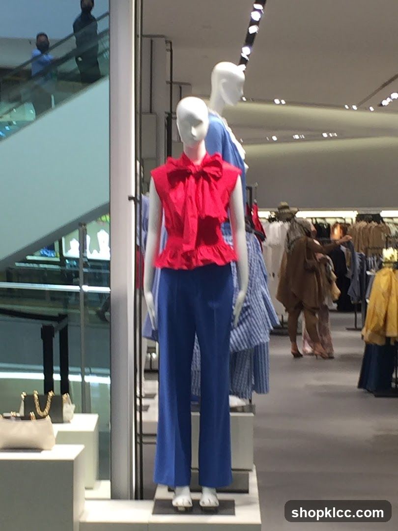 Mannequins in a clothing store