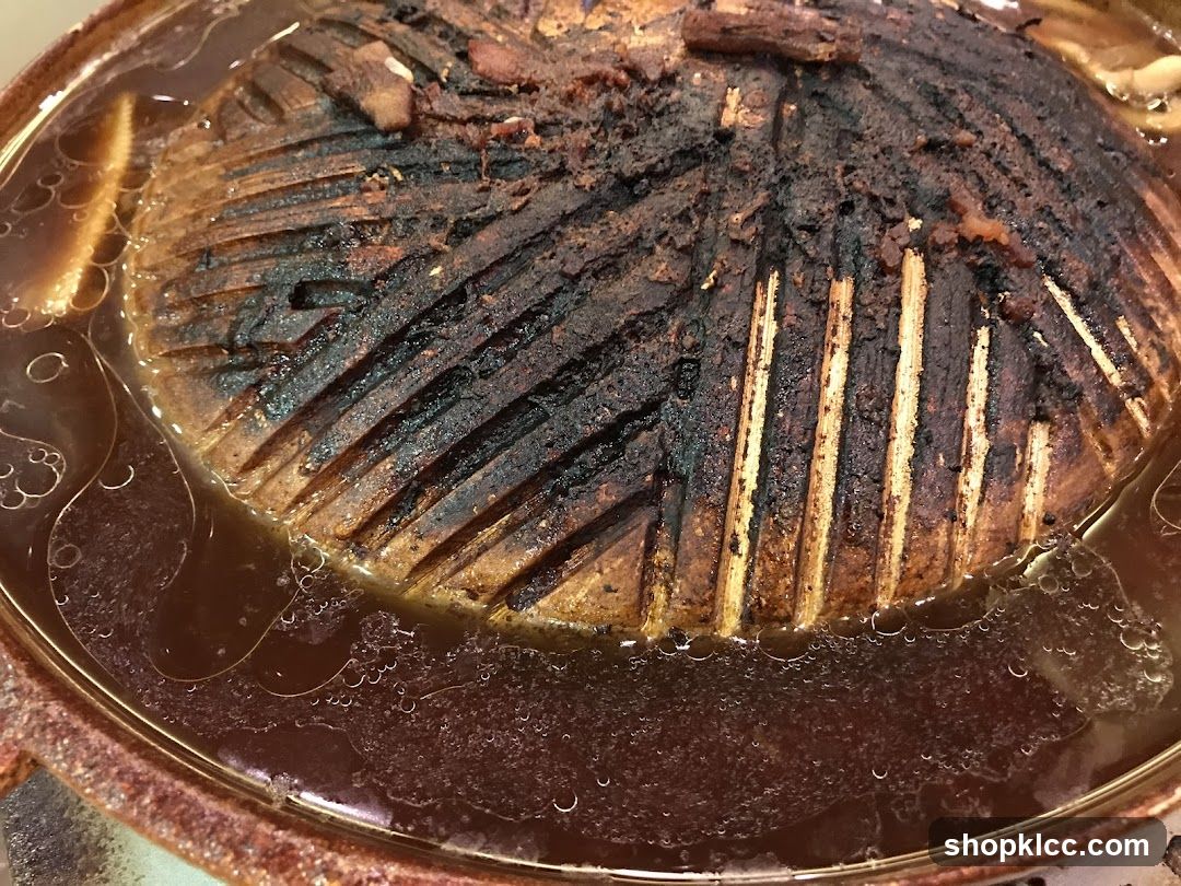 Burnt Grill Pan