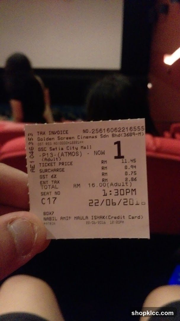 Movie Ticket Stub