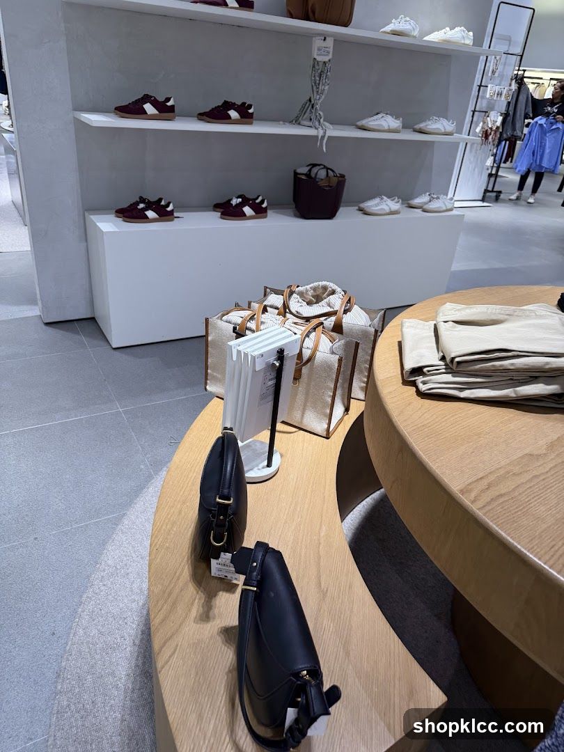 Store Display with Shoes and Bags
