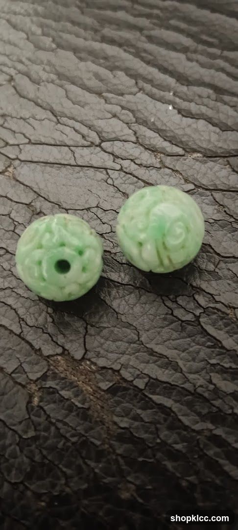 Carved Jade Beads