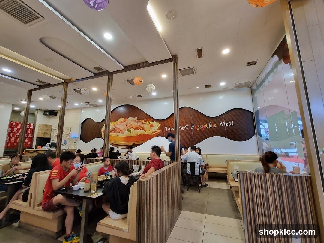 Restaurant Interior with Diners