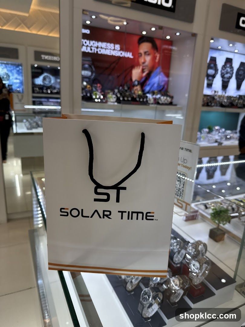 Shopping Bag with Watch Store Branding
