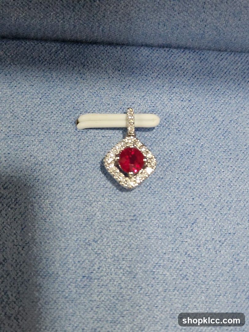 Diamond and Ruby Pendant