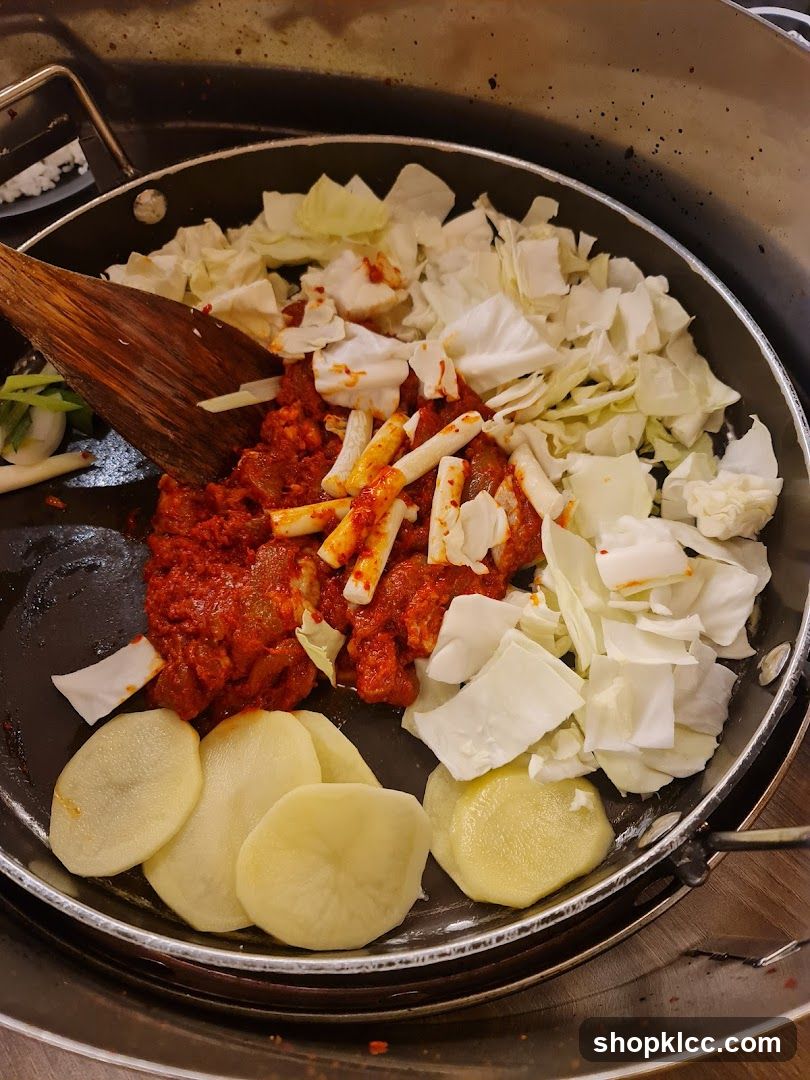 Dak Galbi Preparation