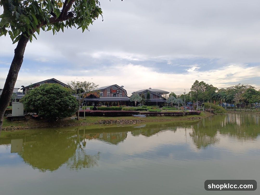 Waterfront Buildings and Lake