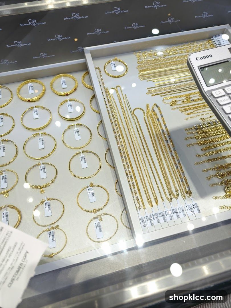 Gold Jewelry Display