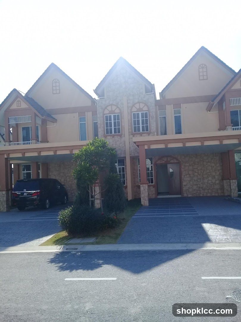 Modern House with Stone Facade