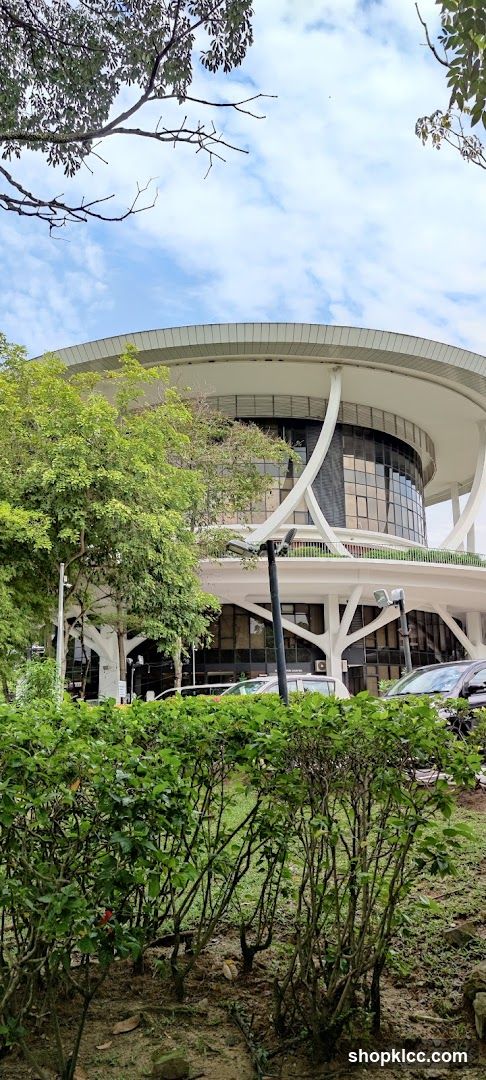 Modern Building with Greenery