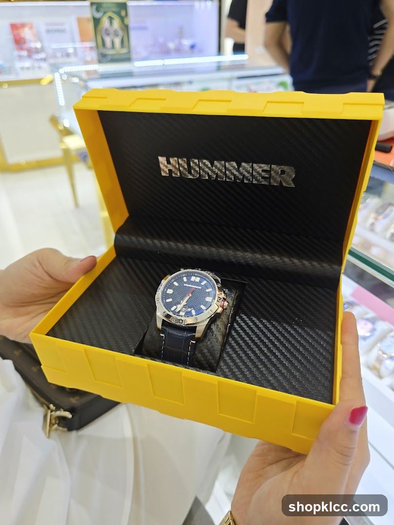 Hummer Watch in Yellow Box