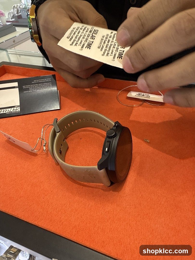 Watch with price tag