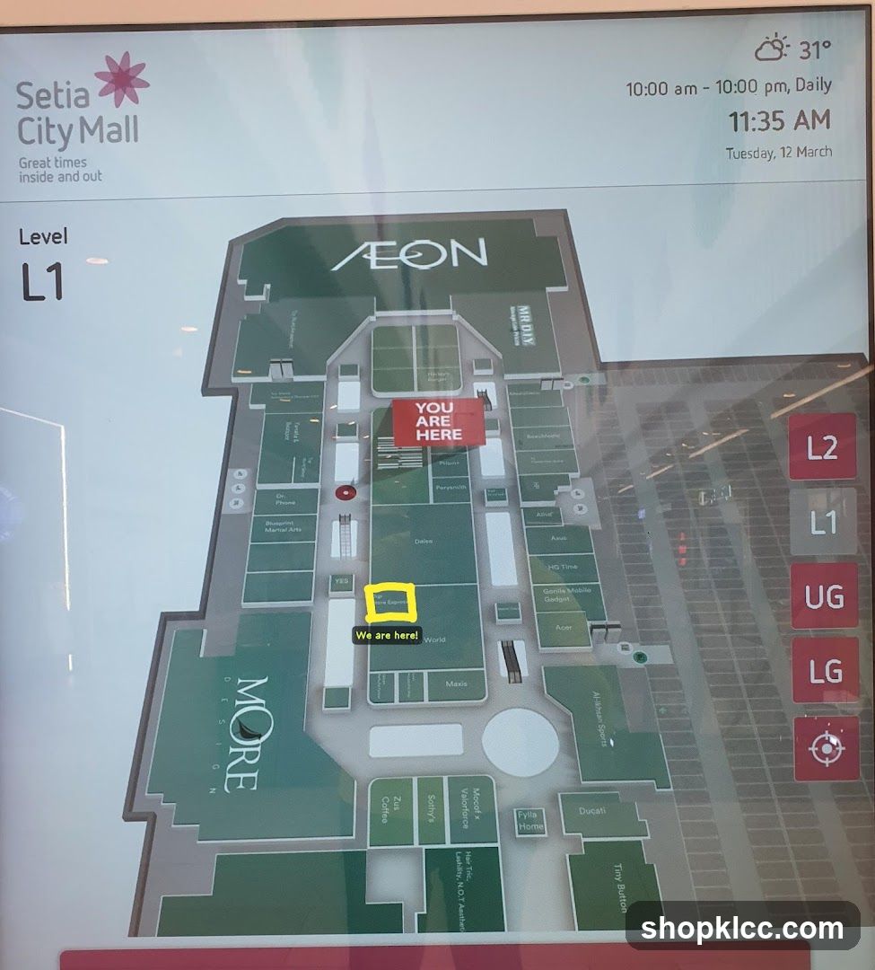 Setia City Mall Interactive Map