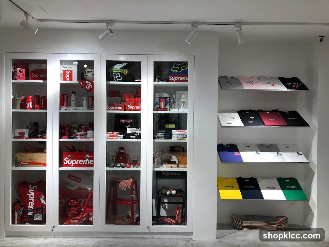 Store Display with Apparel and Accessories