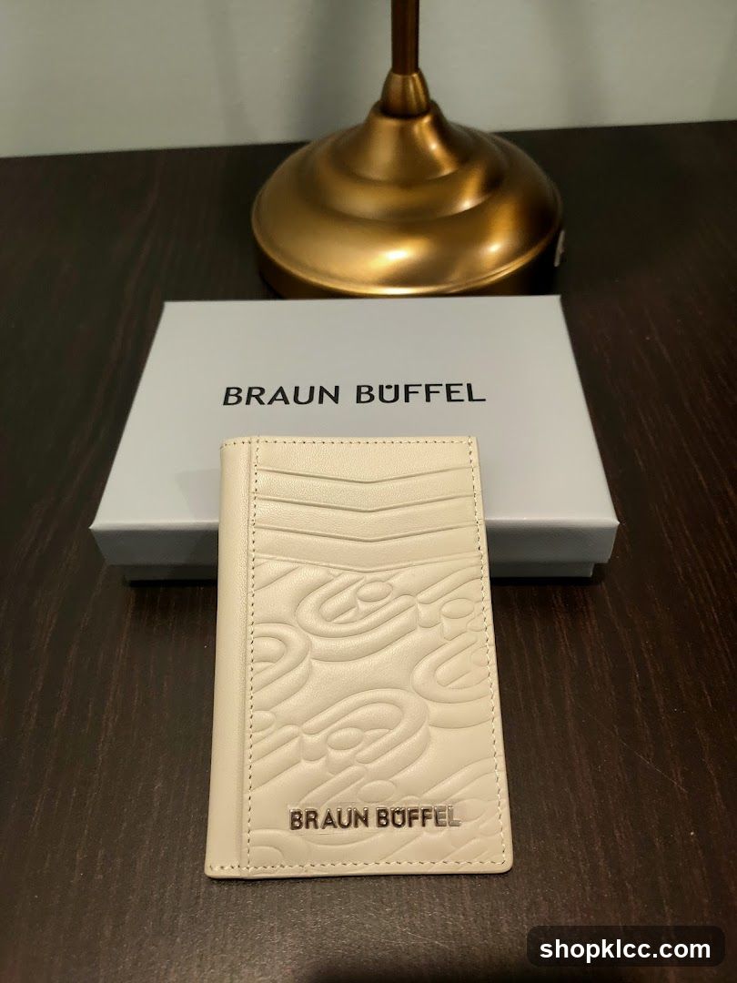 Braun Buffel Card Holder