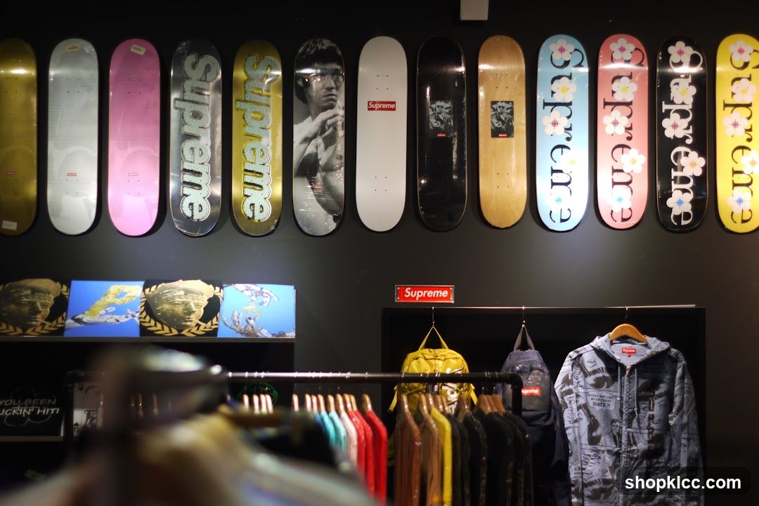 Skateboards and Apparel Display