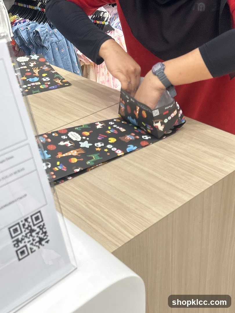 Counter with Decorative Packaging