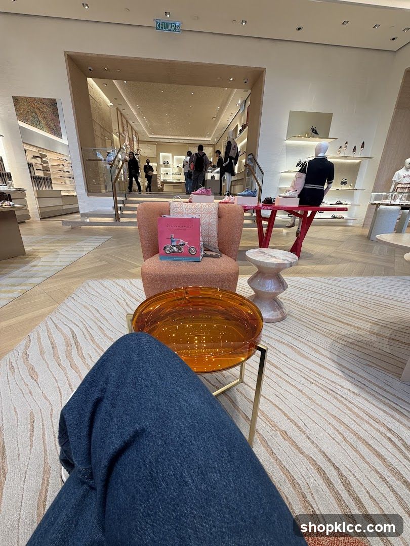 Luxury Store Interior with Seating Area