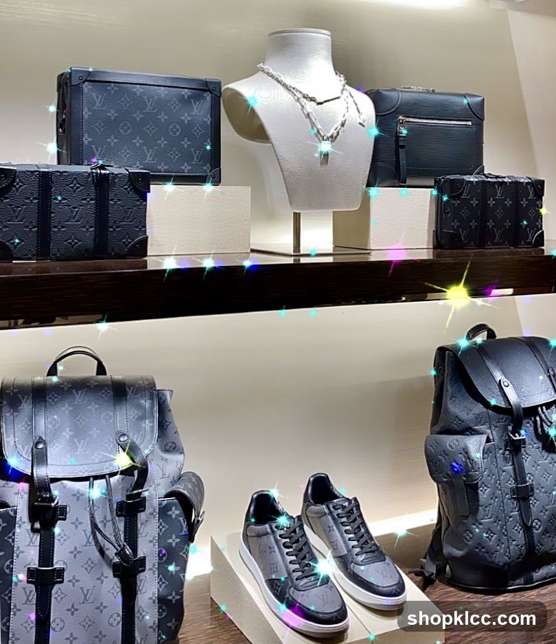 Luxury Display of Bags, Jewelry, and Shoes